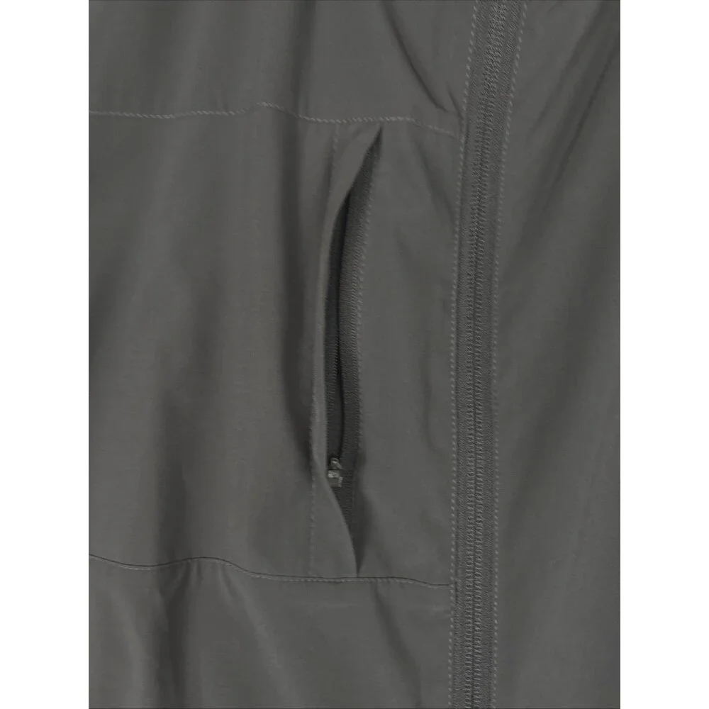 Linksoul Bodega Hooded Performance Full Zip Jacket Graphite Gray Size Large